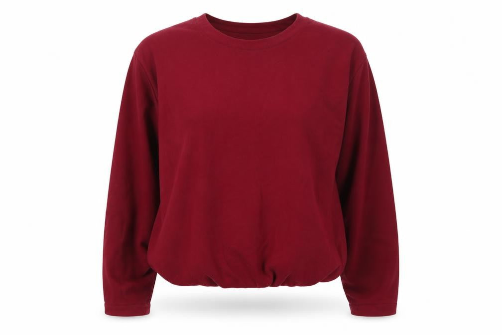 ASOS DESIGN Women Red M UK 12-14 Balloon Sleeve Pullover Sweatshirt