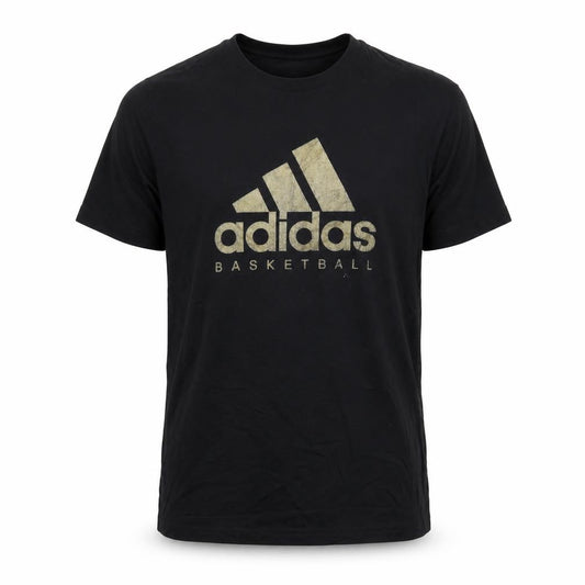 adidas Men’s Black XL Basketball Climalite Logo Jersey T-Shirt