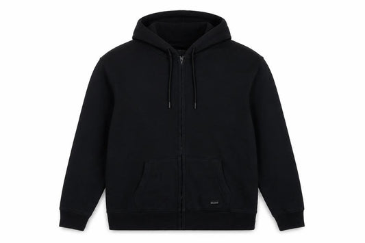Hollister Men’s Black L Full Zip Hooded Fleece Hoodie Logo