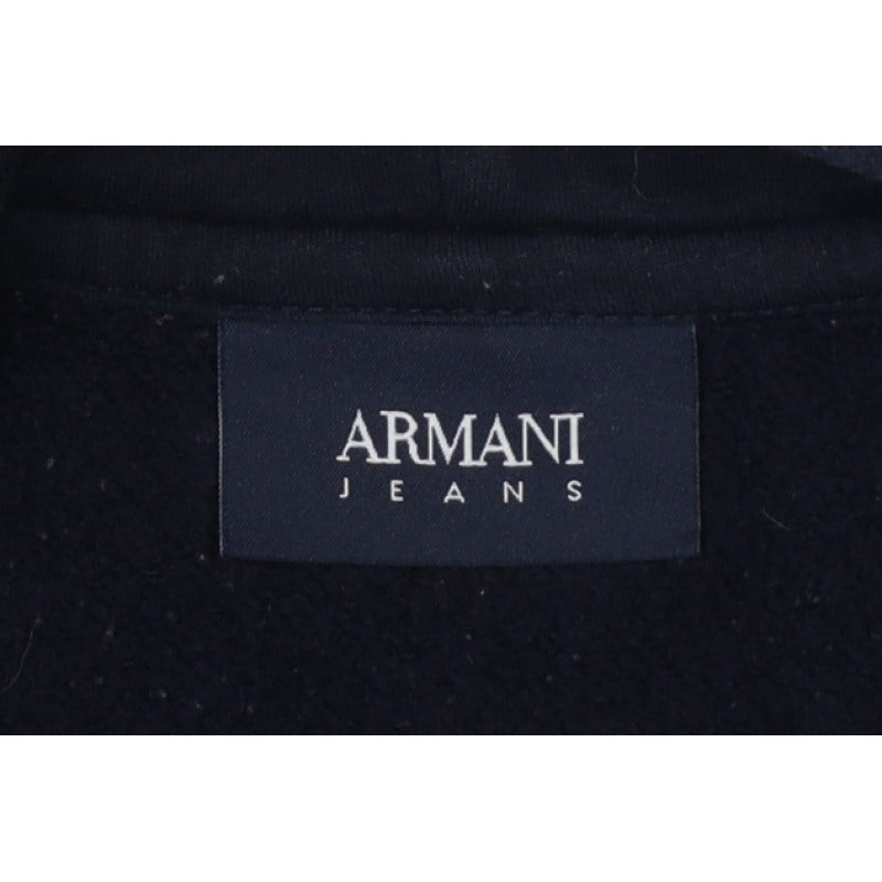 Armani Jeans Men’s Blue 2XL Full Zip Logo Hoodie