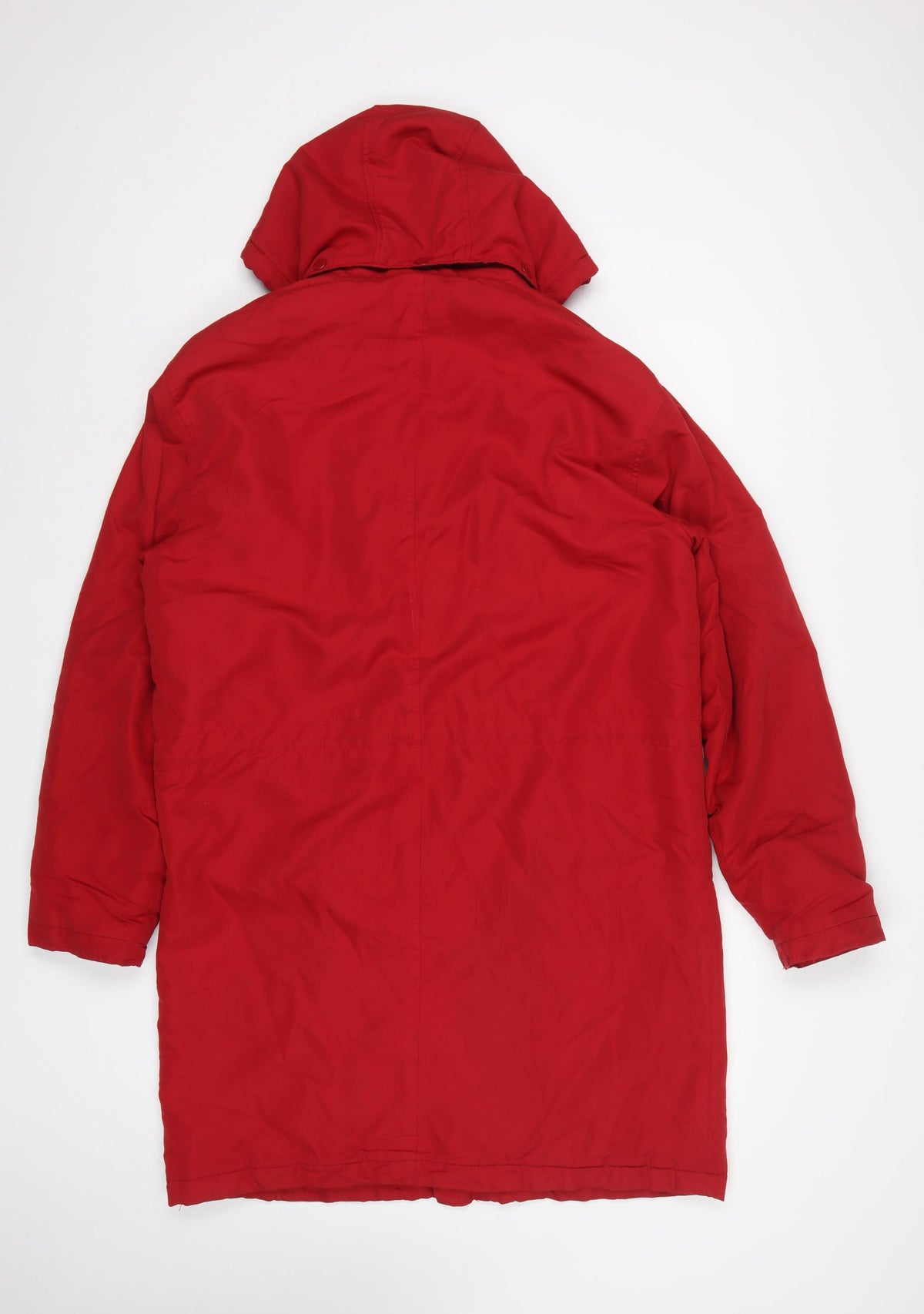 Cotton Traders Men’s Red M Hooded Padded Parka Coat Long