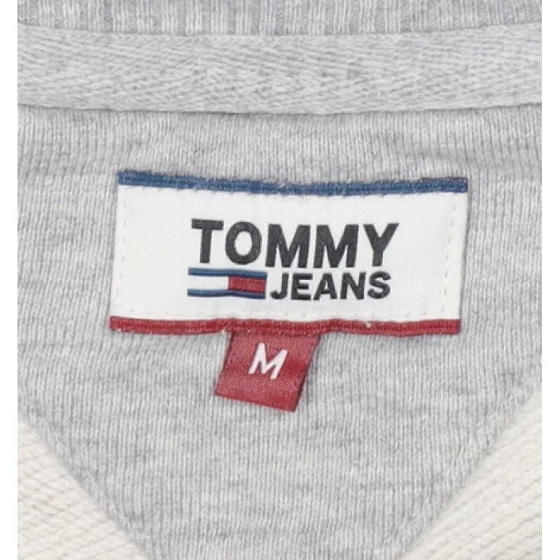 Tommy Jeans Women’s Grey M Pullover Sweatshirt Logo Crew Neck