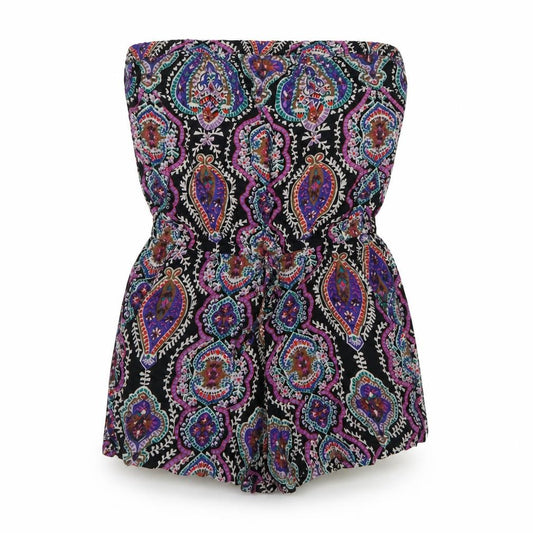 Angie Women Multicoloured M Paisley Strapless Rayon Playsuit