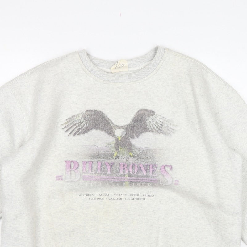 Billy Bones Club Women’s Grey XL Eagle Graphic Pullover Sweatshirt