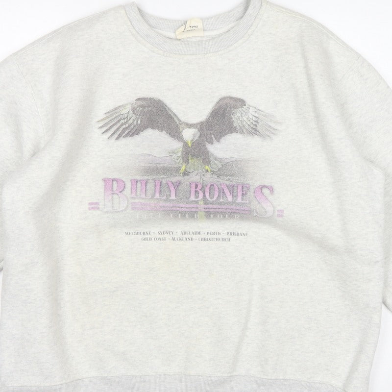 Billy Bones Club Women’s Grey XL Eagle Graphic Pullover Sweatshirt