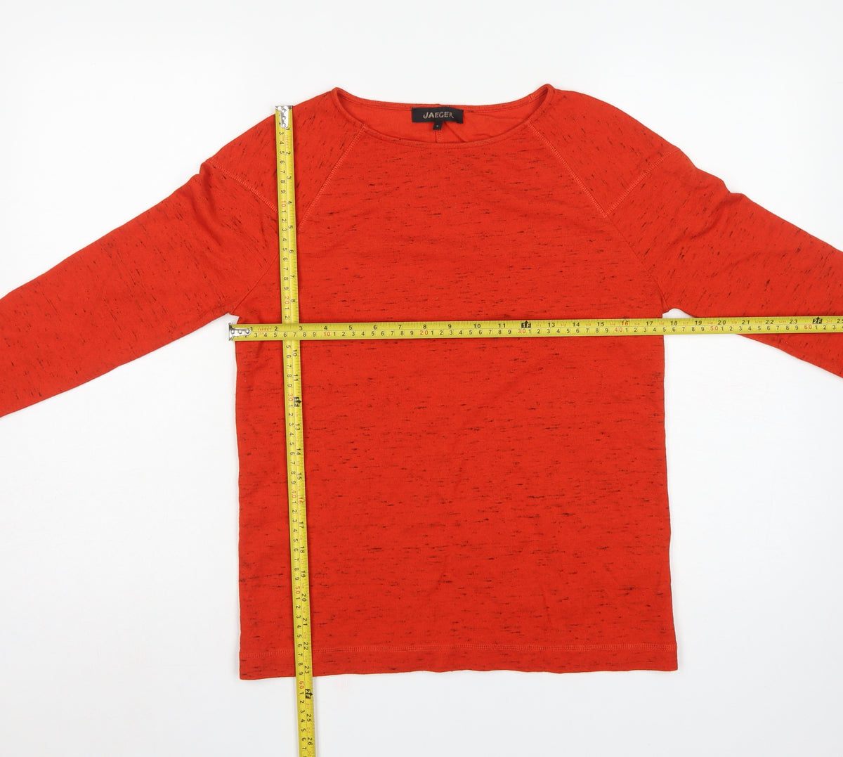 Jaeger Women’s Red S Basic Long Sleeve Raglan Jersey T-Shirt