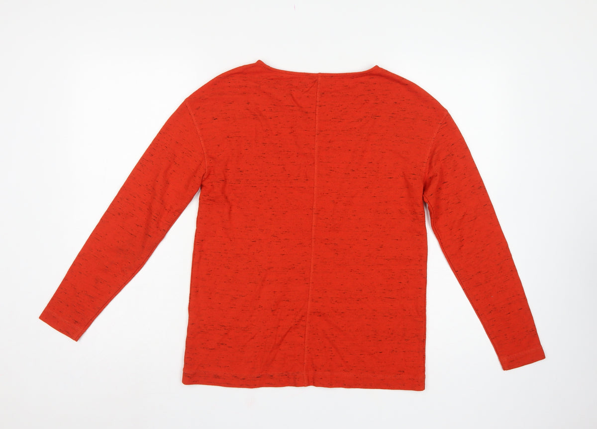 Jaeger Women’s Red S Basic Long Sleeve Raglan Jersey T-Shirt