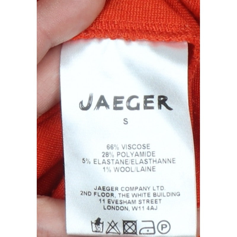 Jaeger Women’s Red S Basic Long Sleeve Raglan Jersey T-Shirt