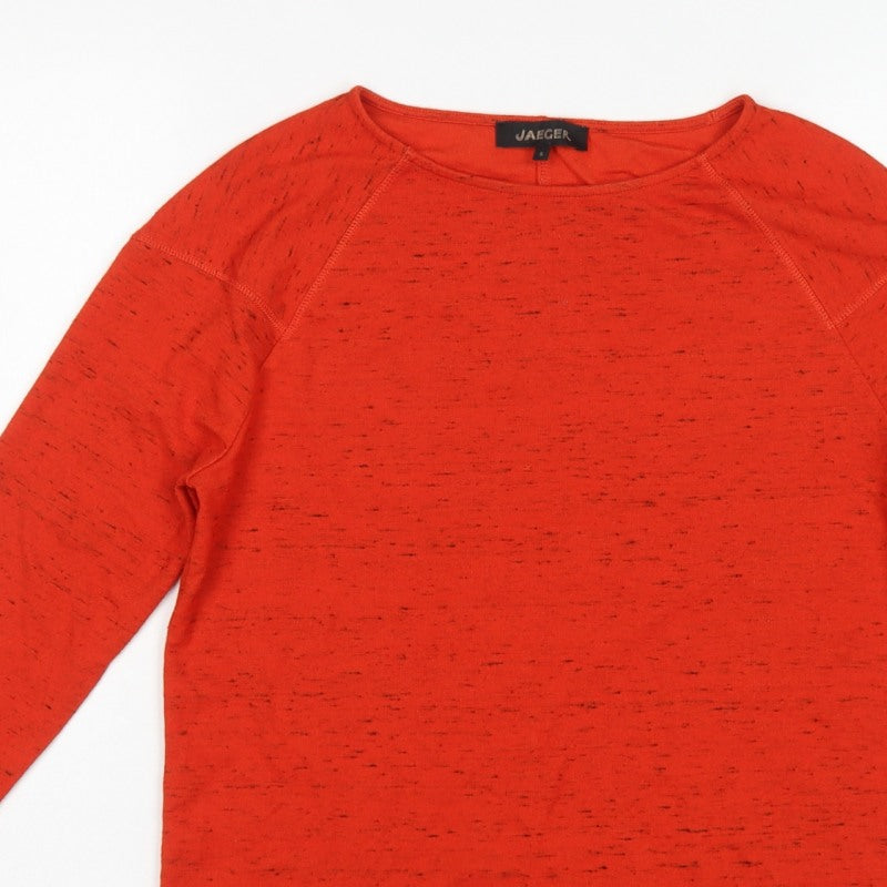 Jaeger Women’s Red S Basic Long Sleeve Raglan Jersey T-Shirt