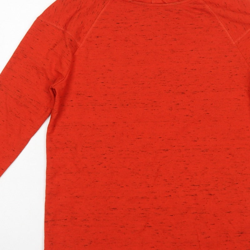Jaeger Women’s Red S Basic Long Sleeve Raglan Jersey T-Shirt