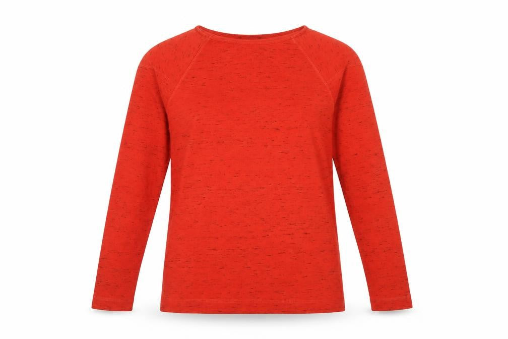 Jaeger Women’s Red S Basic Long Sleeve Raglan Jersey T-Shirt