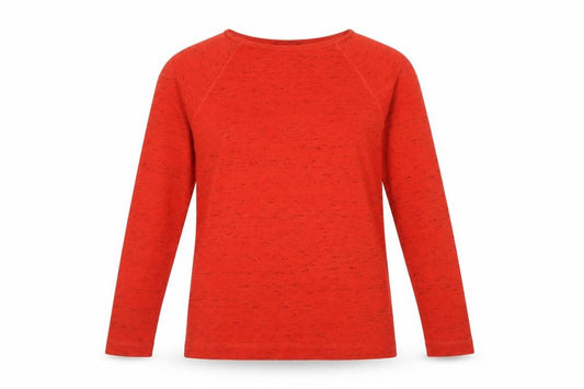 Jaeger Women’s Red S Basic Long Sleeve Raglan Jersey T-Shirt