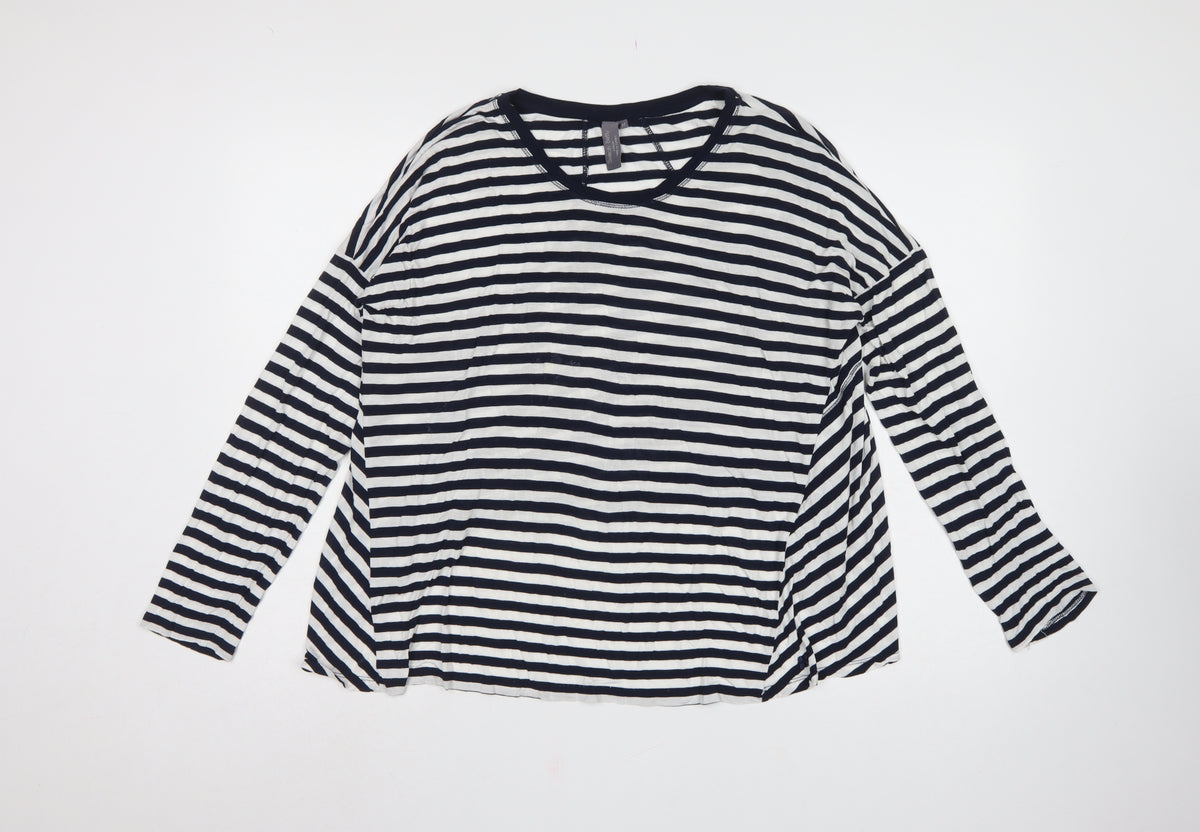Sweaty Betty Women Multicoloured M Striped Long Sleeve Basic T-Shirt