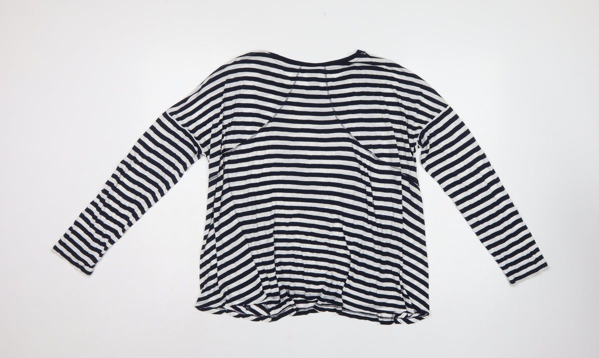 Sweaty Betty Women Multicoloured M Striped Long Sleeve Basic T-Shirt