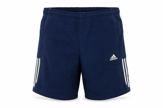 Adidas Men Blue M Athletic Training Shorts 3 Stripe Pockets