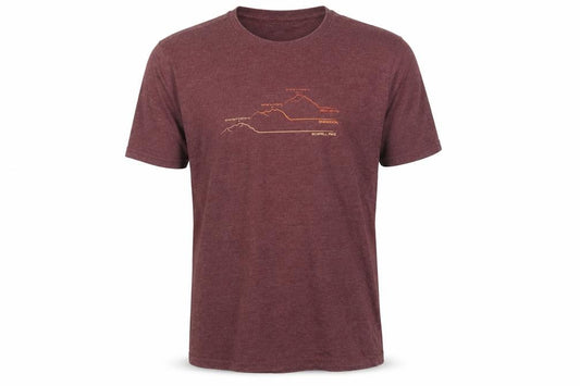 Mountain Warehouse Men’s Red L Outdoor Mountain Graphic T-Shirt