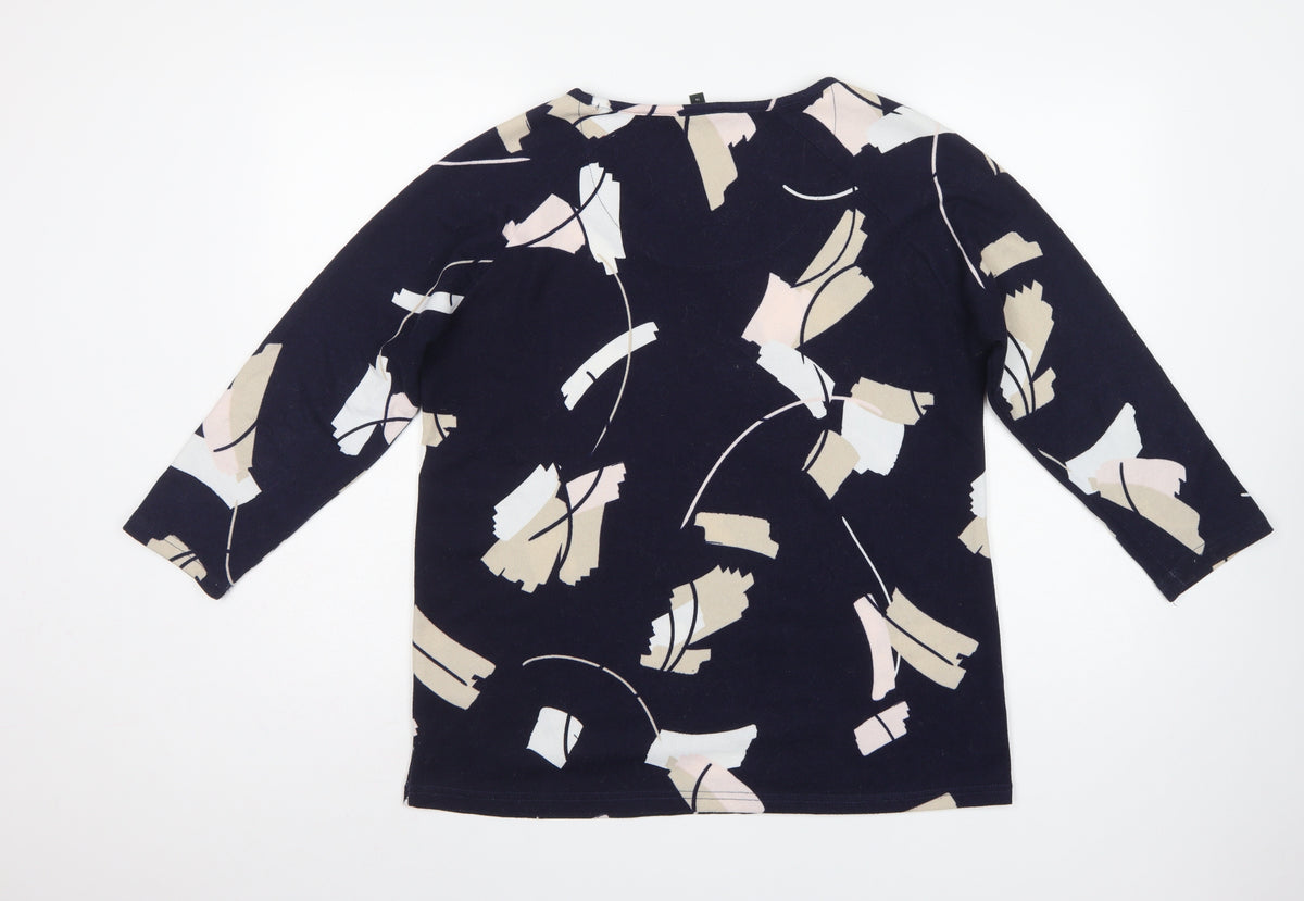 Bonmarché Women Multicoloured UK 16 Jersey Pullover Lace 3/4 Sleeve