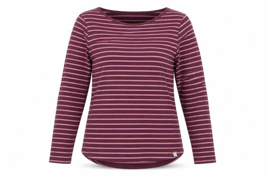 Fat Face Women’s Purple Striped Size 16 Long Sleeve Jersey T-Shirt