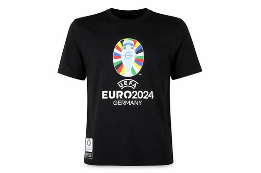 UEFA EURO 2024 Germany Black Men's M Graphic Football T-Shirt