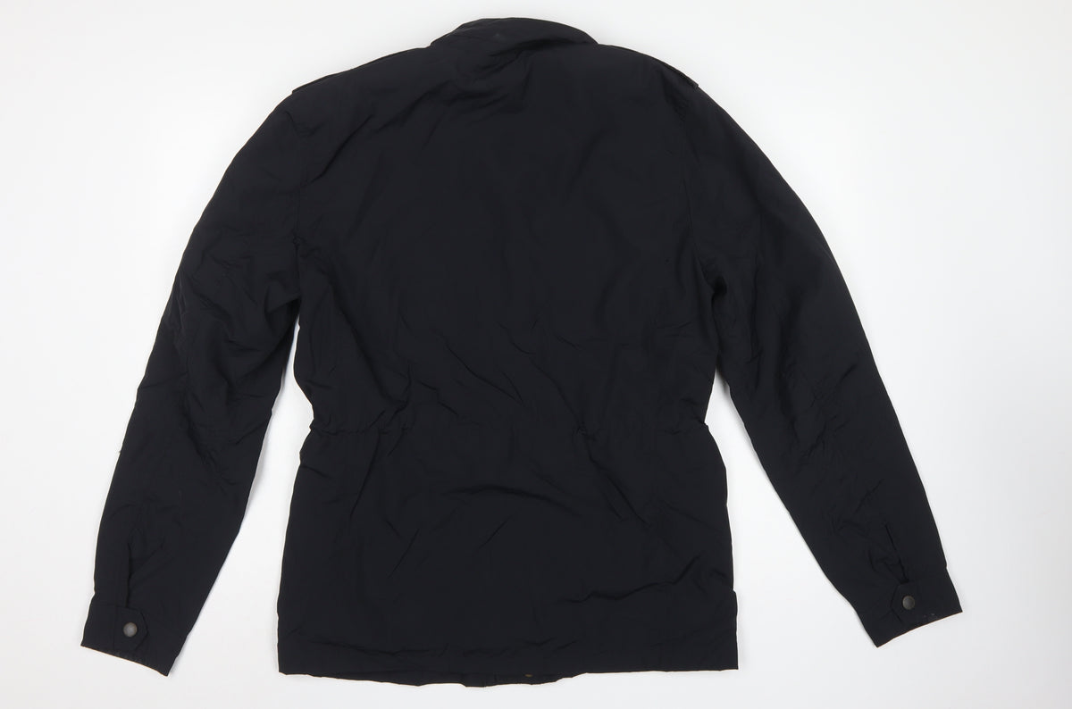 Next Men’s Black M Military Jacket Full Zip Utility Pockets