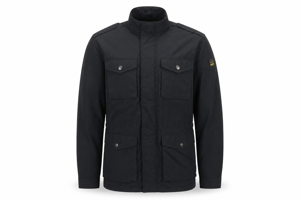 Next Men’s Black M Military Jacket Full Zip Utility Pockets