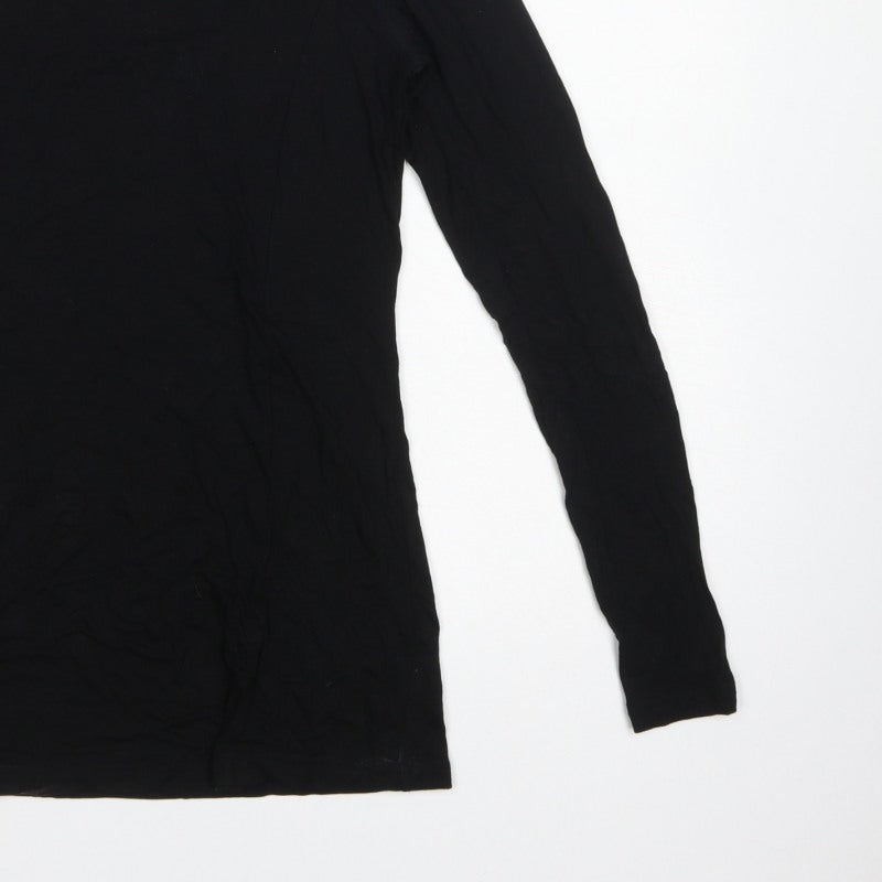 Natal Active Women Black UK 8 Maternity Nursing Long Sleeve Stretch Top