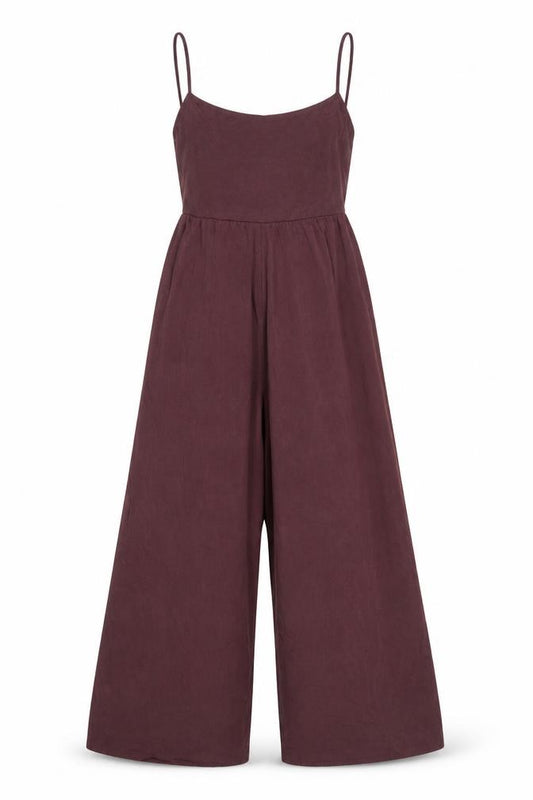 Urban Outfitters Women Brown S Wide-Leg Strappy Jumpsuit NWT