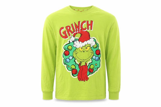 The Grinch Men's Green M Christmas Graphic Long Sleeve Pyjama Top