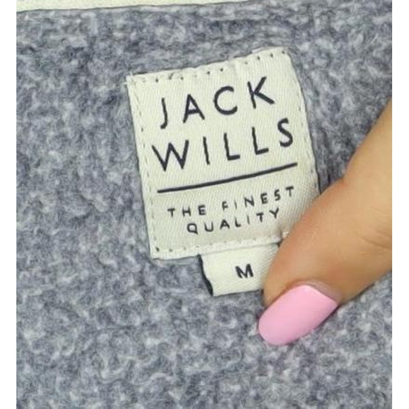 Jack Wills Unisex Adults Grey M Pullover Sweatshirt Logo Crew Neck