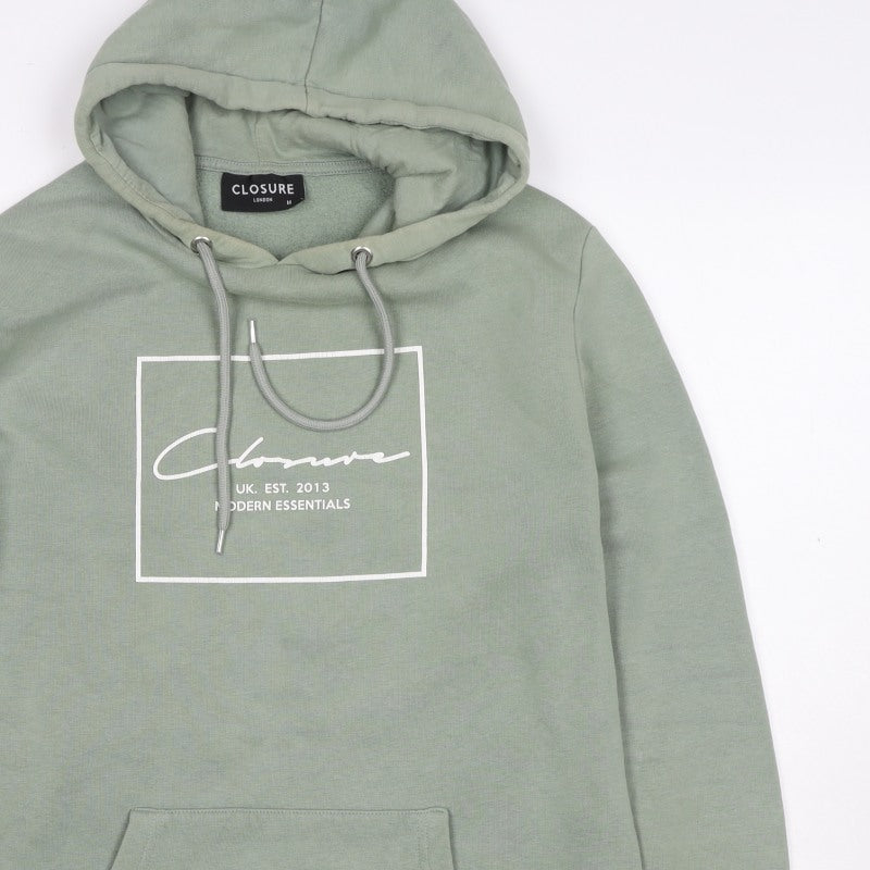 Closure London Men’s Green M Pullover Graphic Logo Hoodie