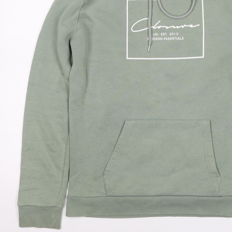 Closure London Men’s Green M Pullover Graphic Logo Hoodie