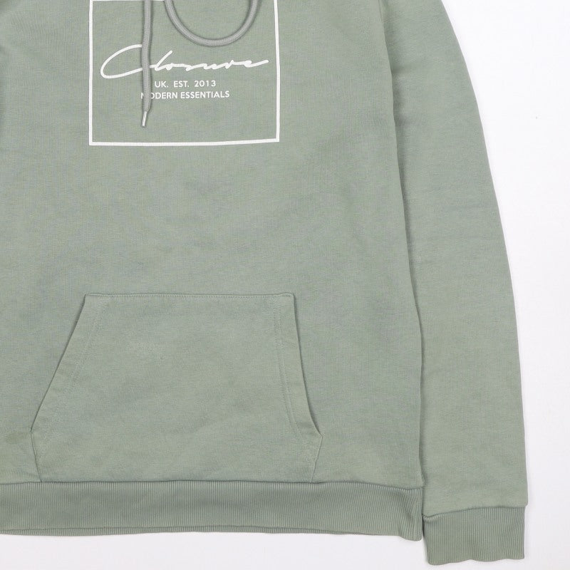 Closure London Men’s Green M Pullover Graphic Logo Hoodie