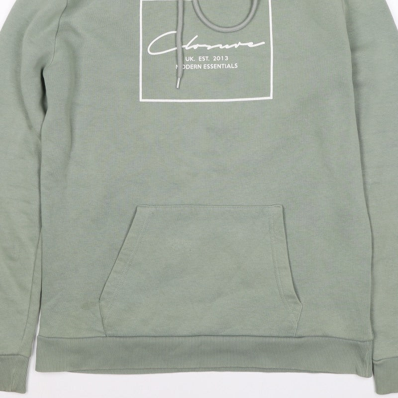 Closure London Men’s Green M Pullover Graphic Logo Hoodie