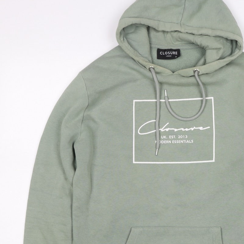 Closure London Men’s Green M Pullover Graphic Logo Hoodie