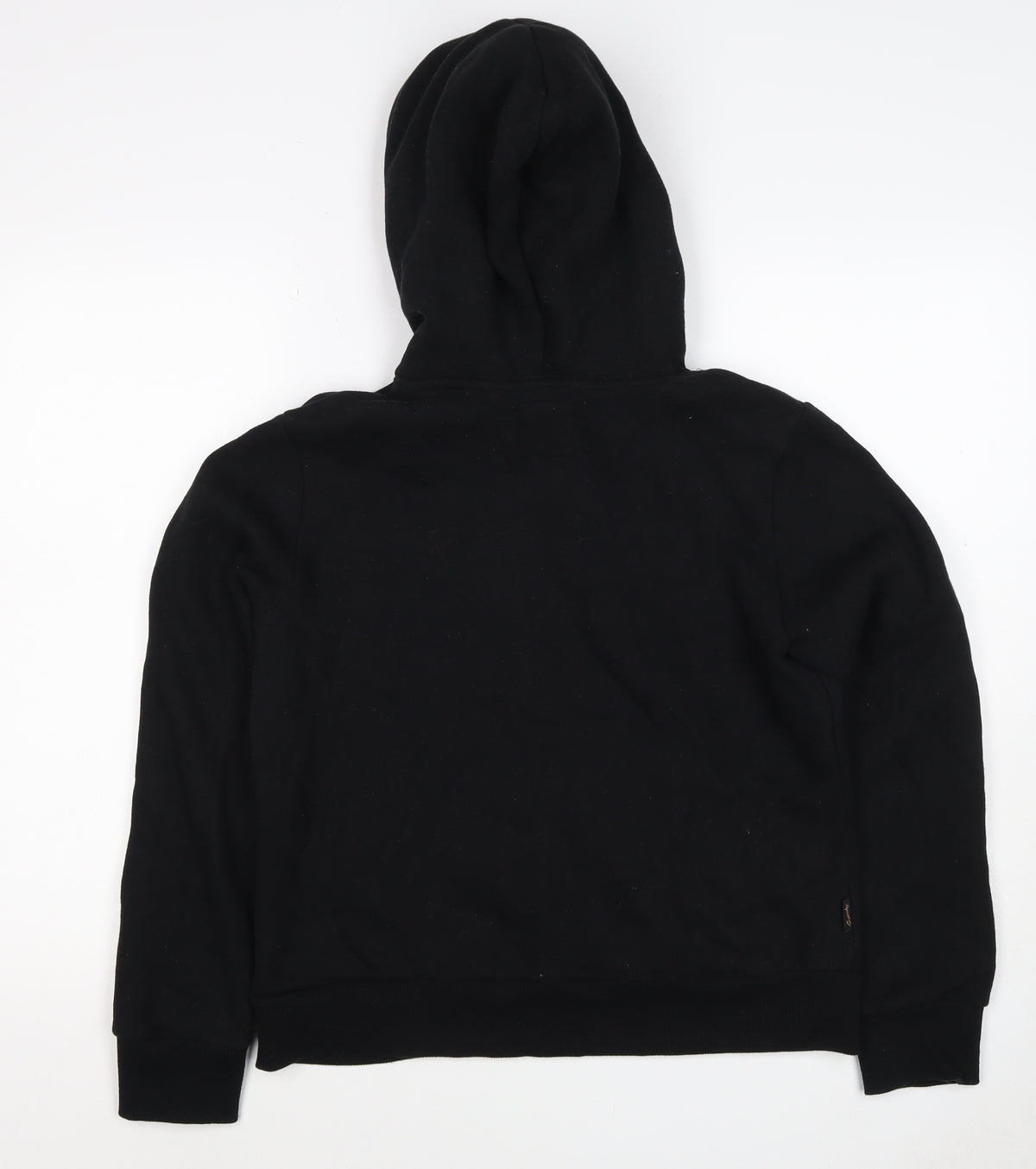 Superdry Women’s Black UK 8 Fur Lined Logo Pullover Hoodie