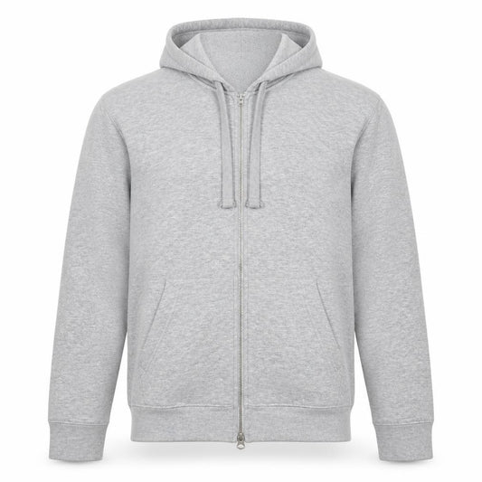 Zara Men’s Grey M Full Zip Hooded Fleece Hoodie