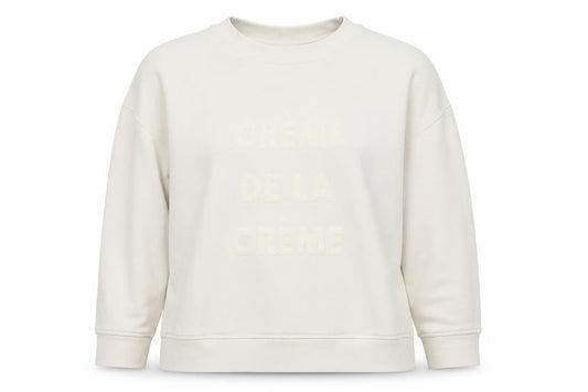 Whistles Women Ivory S Crème De La Crème Cotton Sweatshirt