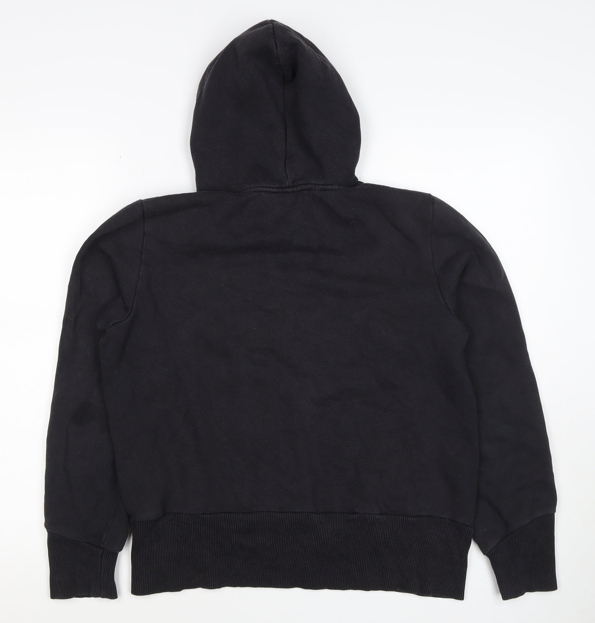 Puma Women’s Black Blue Logo Pullover Hoodie UK 14 L