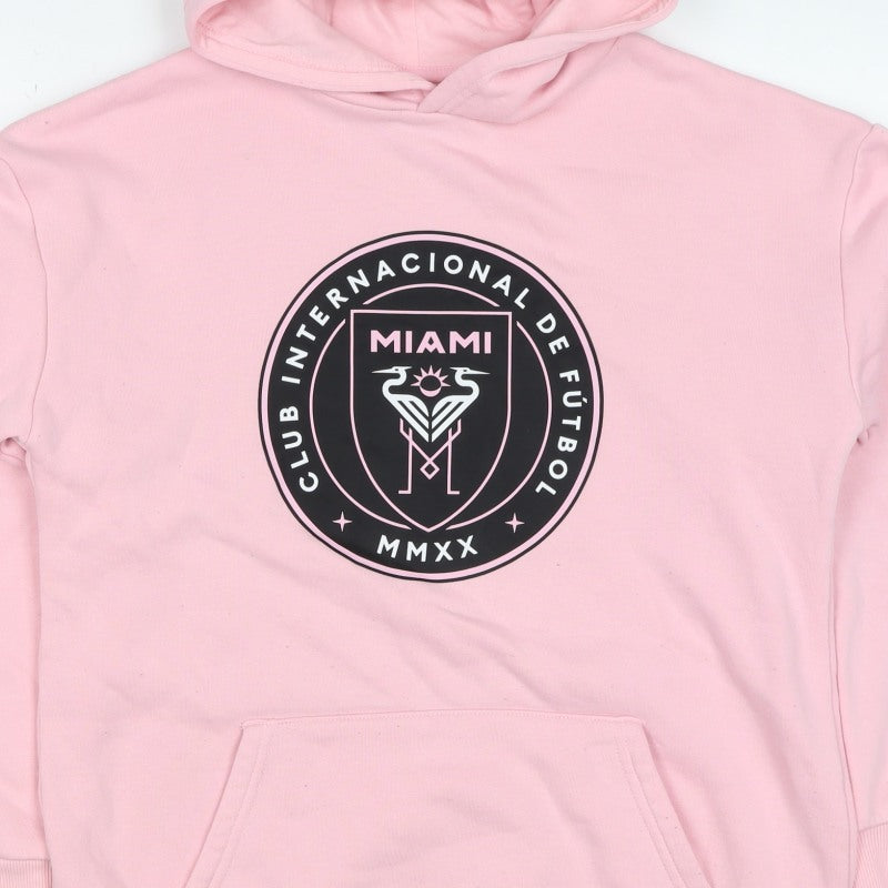MLS Inter Miami Boys Pink 12-13 Years Pullover Graphic Print Hoodie