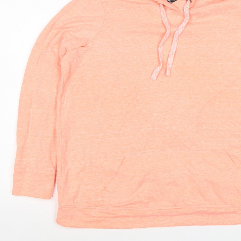 Next Women Orange UK 20 Pullover Hoodie Drawstring Pockets