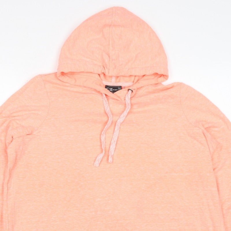 Next Women Orange UK 20 Pullover Hoodie Drawstring Pockets