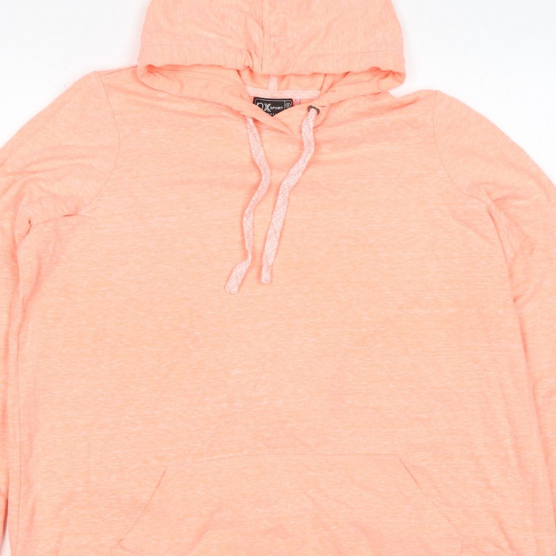 Next Women Orange UK 20 Pullover Hoodie Drawstring Pockets