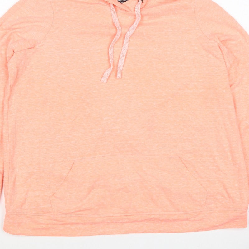Next Women Orange UK 20 Pullover Hoodie Drawstring Pockets