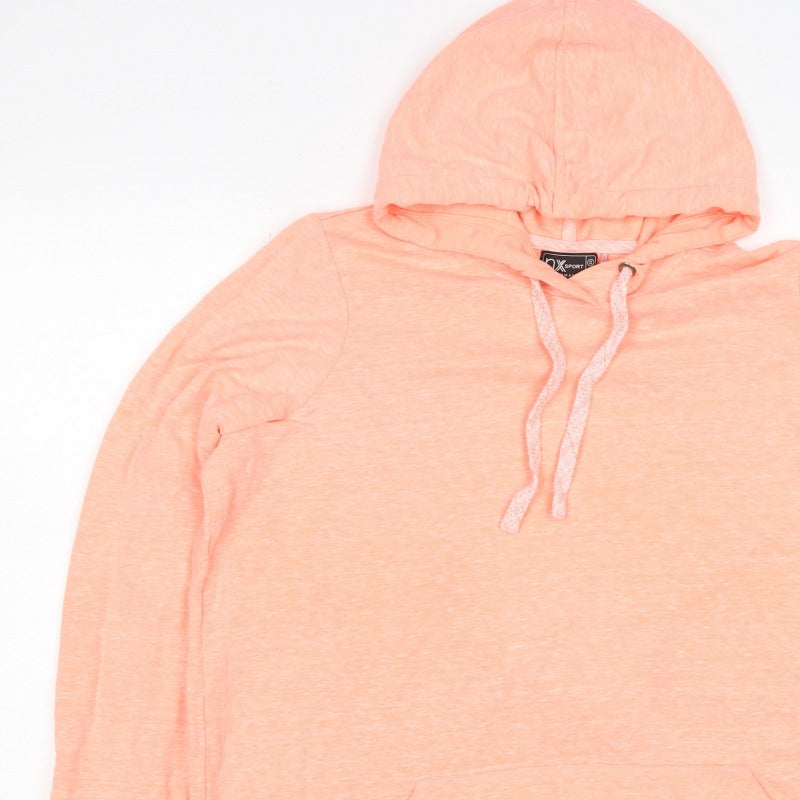 Next Women Orange UK 20 Pullover Hoodie Drawstring Pockets