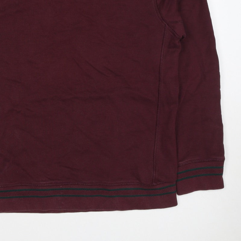 Mr P. Men’s Red XL Crew Neck Pullover Cotton Sweatshirt