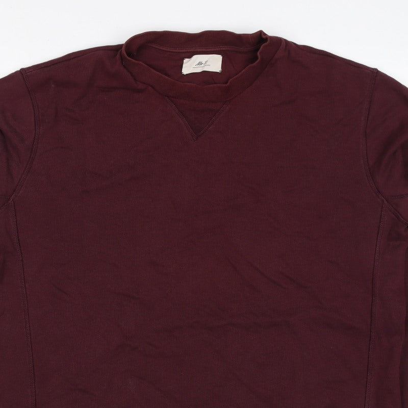 Mr P. Men’s Red XL Crew Neck Pullover Cotton Sweatshirt