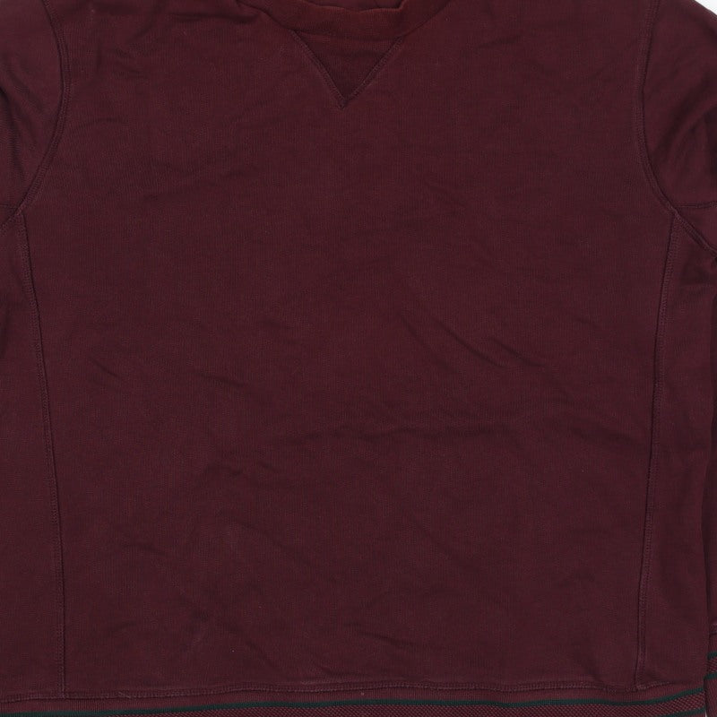 Mr P. Men’s Red XL Crew Neck Pullover Cotton Sweatshirt
