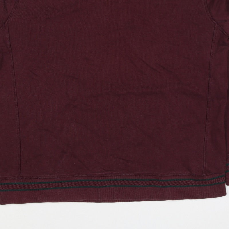 Mr P. Men’s Red XL Crew Neck Pullover Cotton Sweatshirt