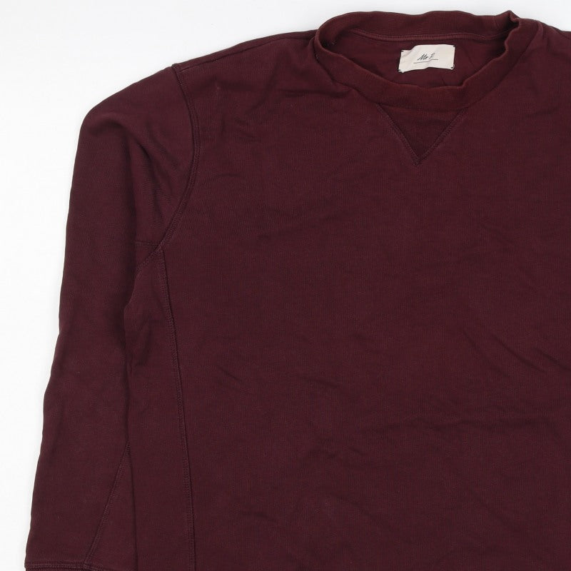 Mr P. Men’s Red XL Crew Neck Pullover Cotton Sweatshirt