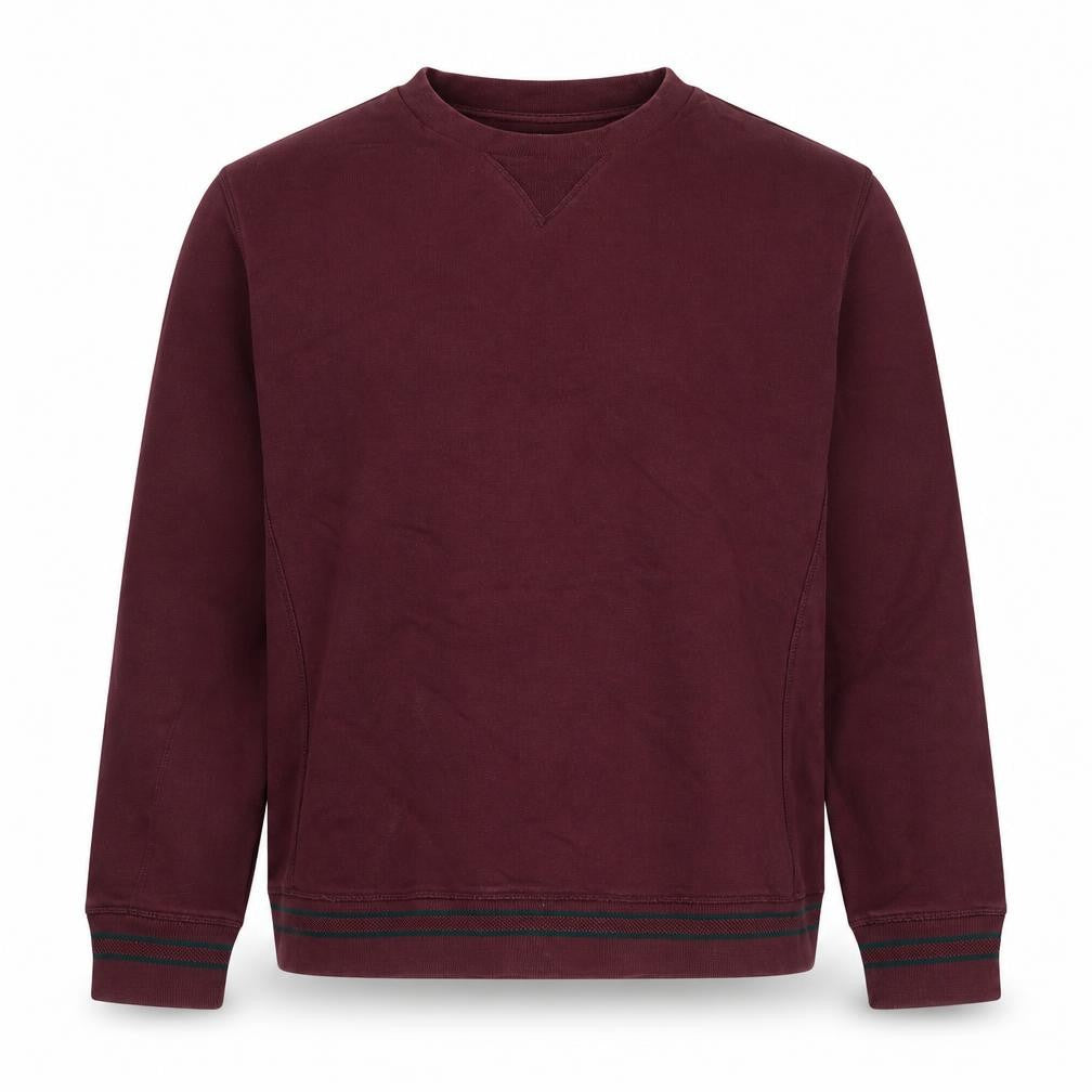 Mr P. Men’s Red XL Crew Neck Pullover Cotton Sweatshirt